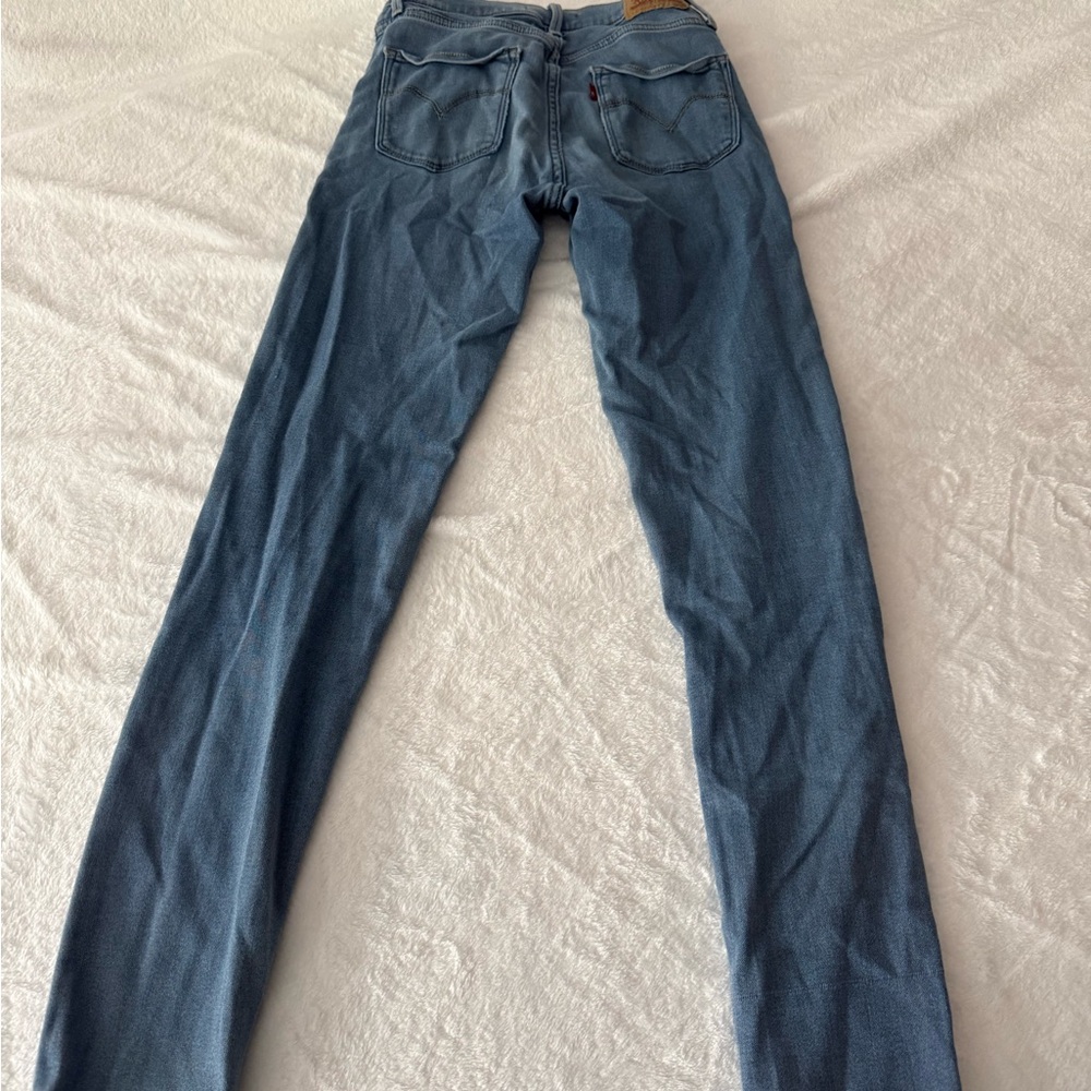 Levi’s 720 High Rise Super Skinny Stretch Distressed Jeans Size 27 - Picture 6 of 7